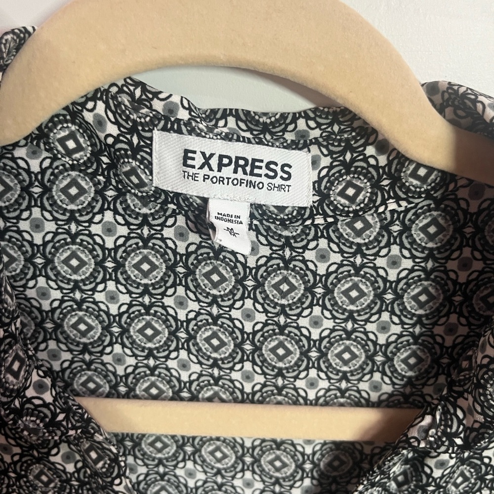 Express Monochrome Geometric Shirt